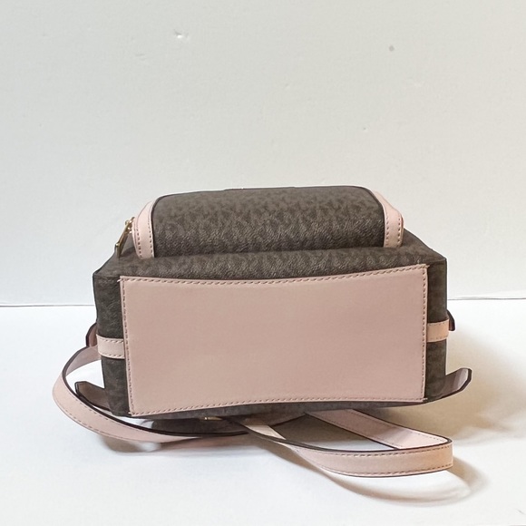 Michael Kors Jaycee Medium Backpack MK Signature Brown Pink - Picture 5 of 10